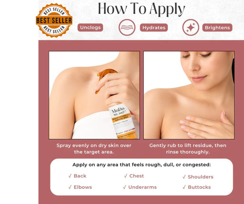 Peel Shot™ Kojic + Turmeric Exfoliating Body Spray